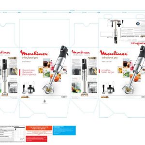 Moulinex Stabmixer Infinyforce Pro Mix Schwarz/Silber