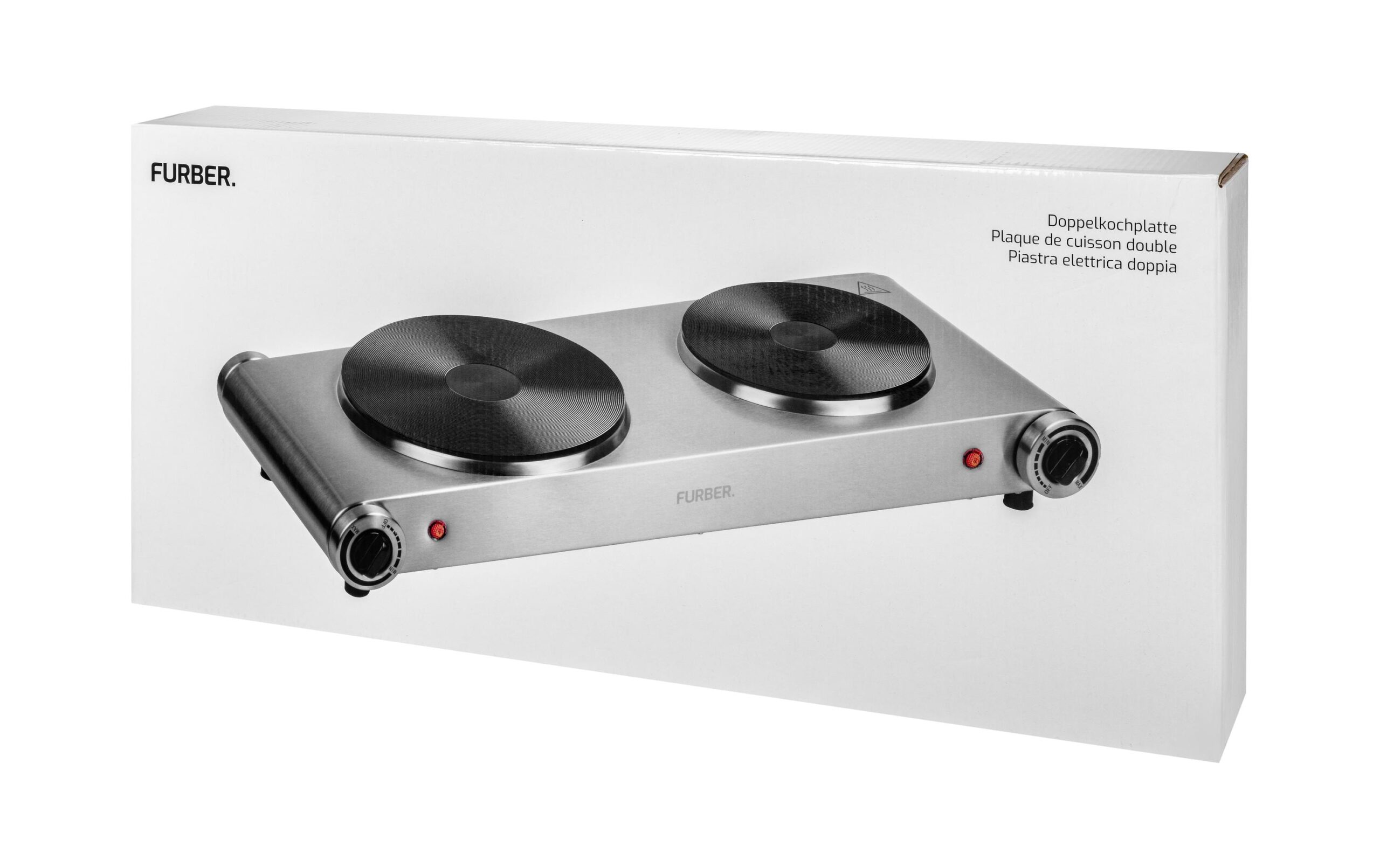 FURBER Doppelkochplatte Silber, 1500 W / 1000 W - Image 6