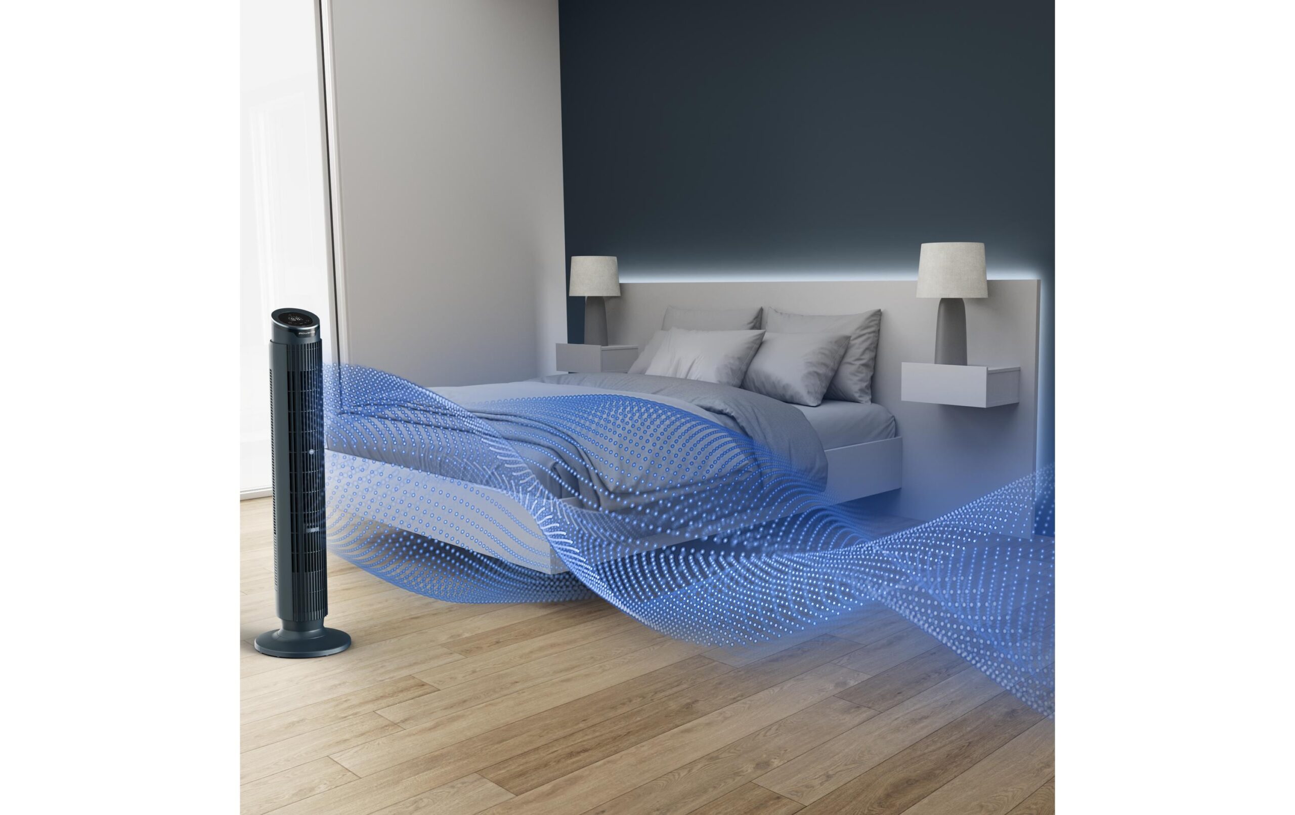 Rowenta Turmventilator Eole Silence Force Dunkelblau - Image 4