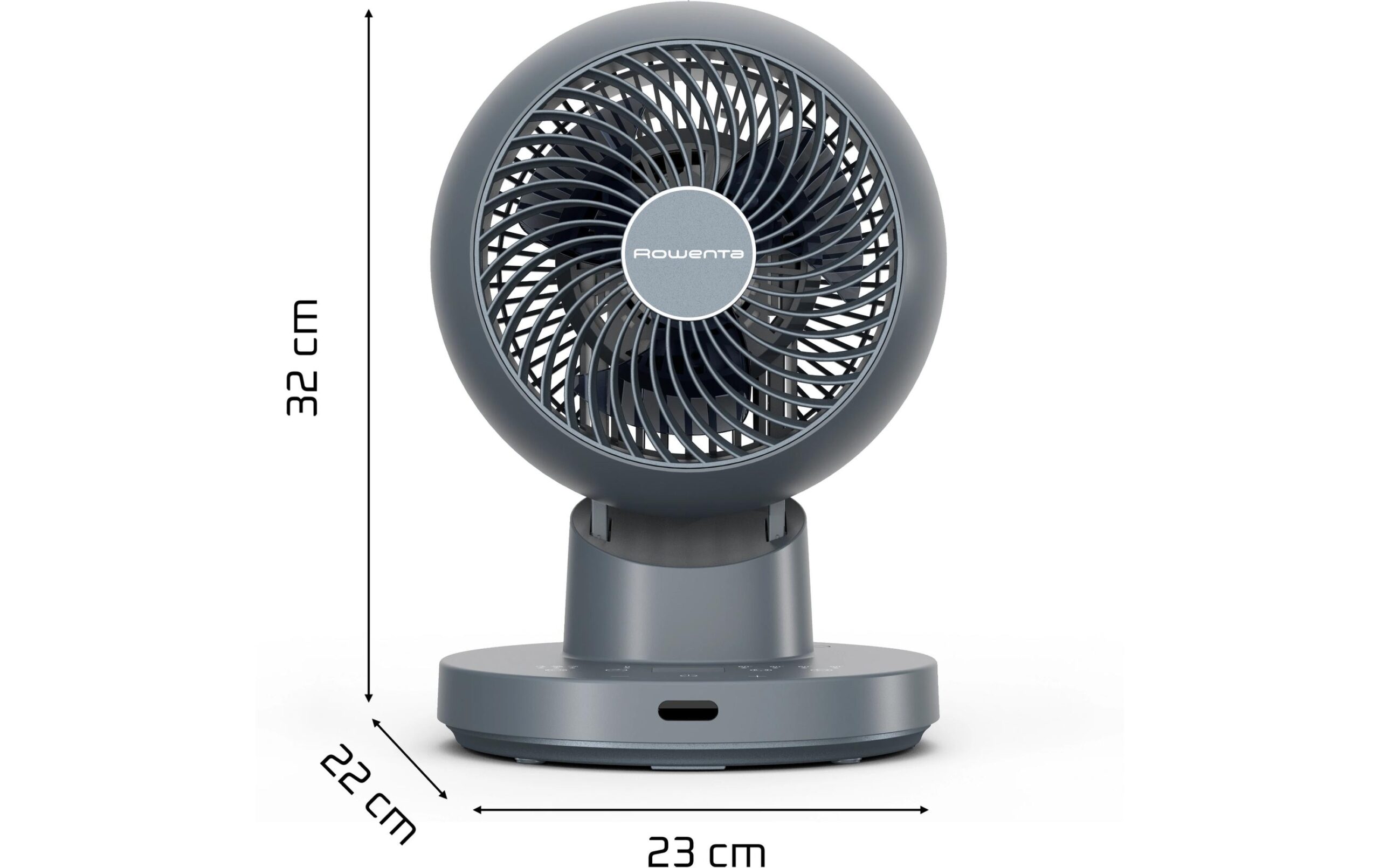 Rowenta Tischventilator Turbo Swift Compact Titan Blau - Image 4